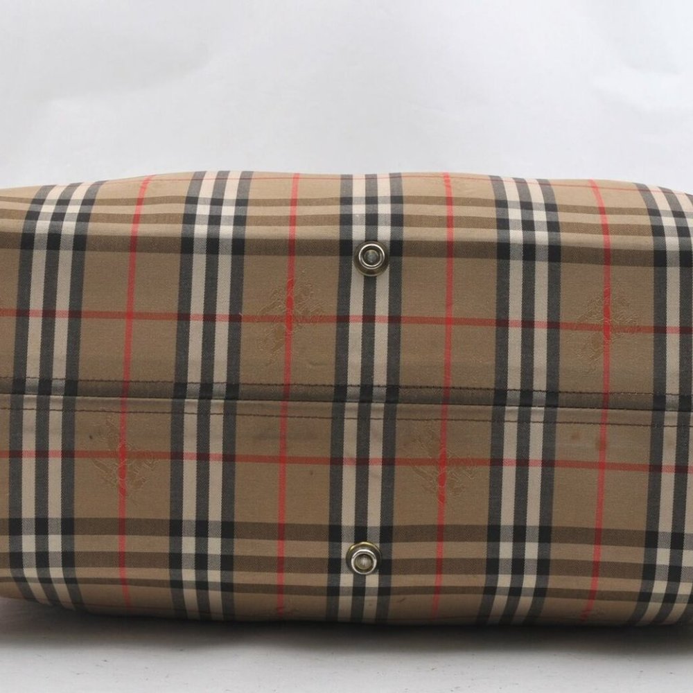 Auth Burberrys Nova Check Pattern Travel Boston Ba - Picture 9 of 12
